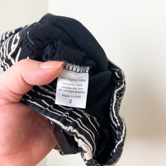 Mini & Maximus kids zebra harem short black white 2 - Picture 6 of 6